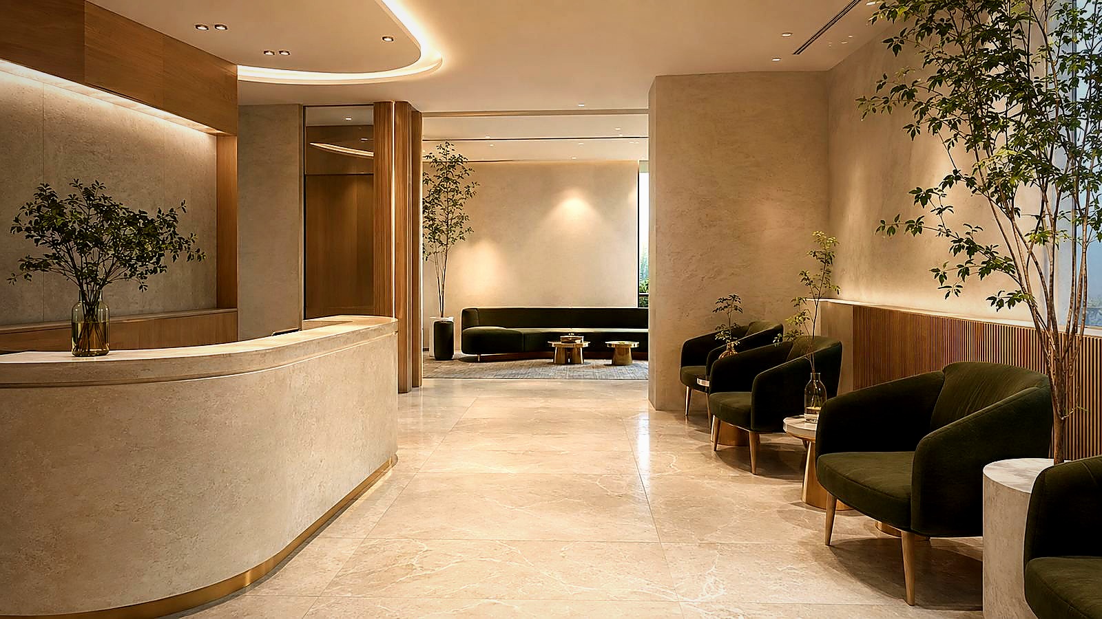 Reception and waiting lounge concept