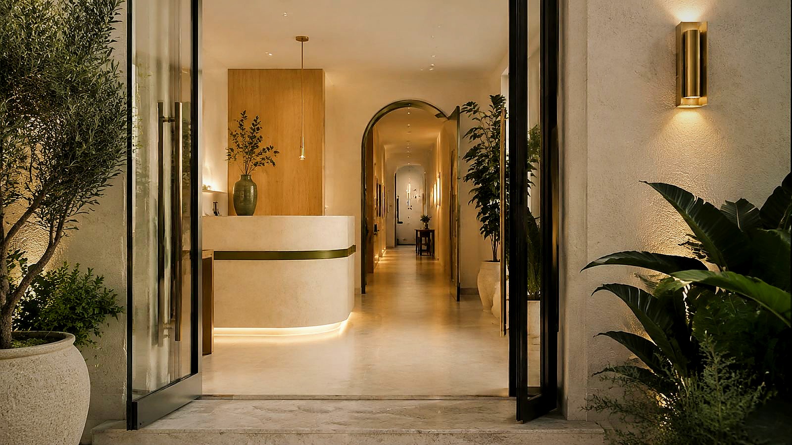 Cédar Dentistry reception corridor